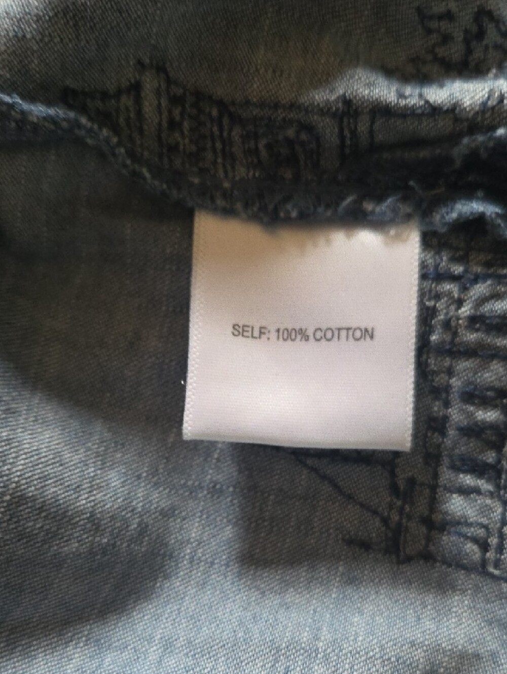 Blue Button Front Shirt - Picture 8 of 10